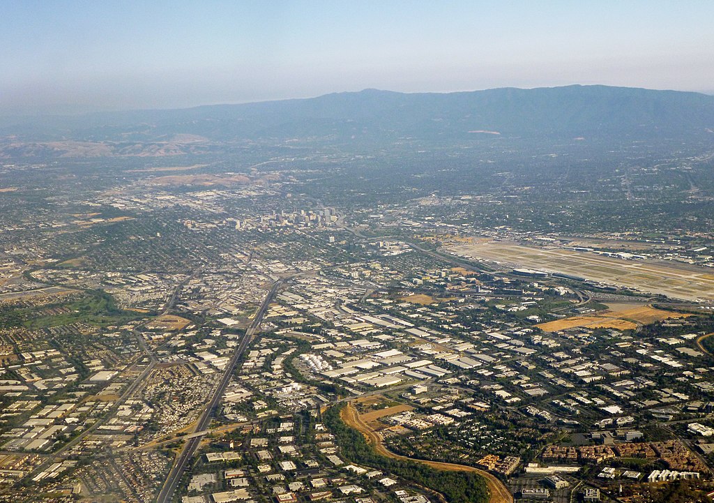 Downtown San Jose in Silicon Valley, California.